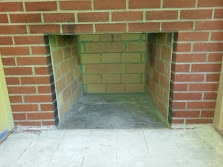 Chimney inspection - fireplace firebox