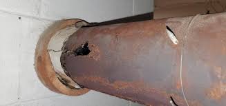 Chimney inspection - holes in stove pipe